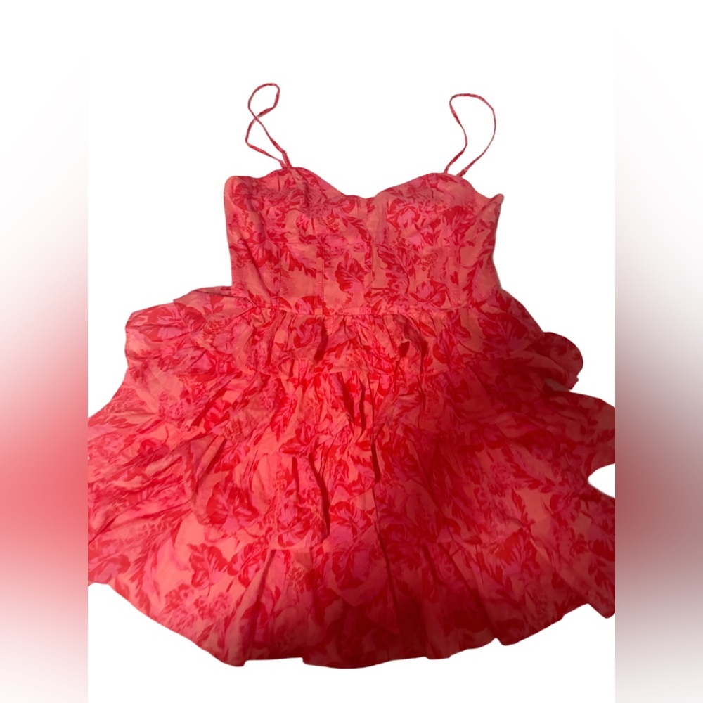 Pink Floral baby doll dress